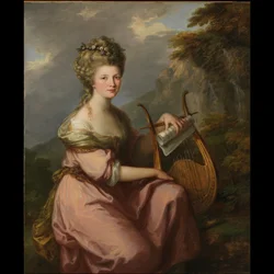 Retrato de Sarah Harrop (Sra. Bates) como una Musa